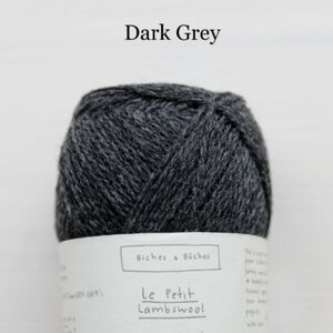 Biches & Bûches Le Petit Lambswool Yarn In Dark Grey